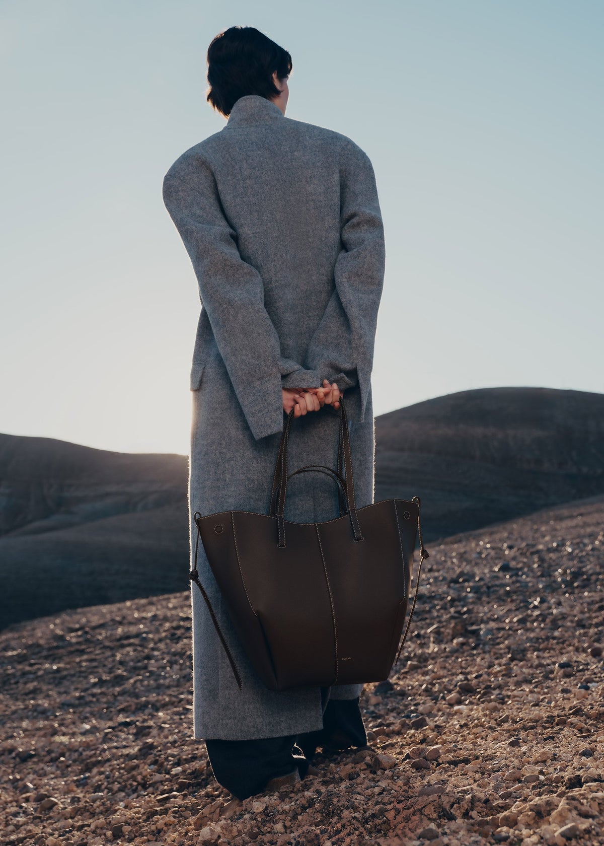PLNE - Cyme Tote - Textured Ebony
